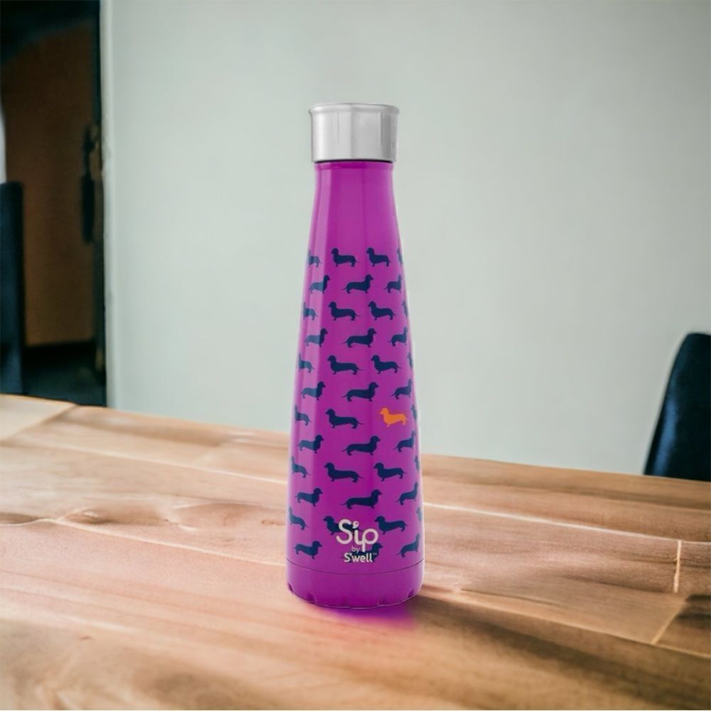 S’IP BY S’WELL 15 OZ. TOP DOG STAINLESS STEEL WATER BOTTLE